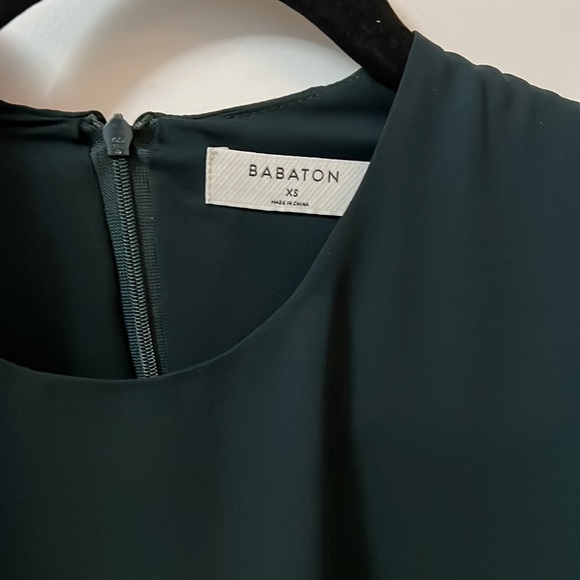 Babaton XS forest green blouse. - Picture 2 of 4